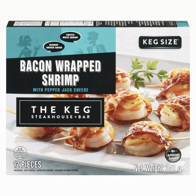KEG BACON WRAPPED SHRIMP