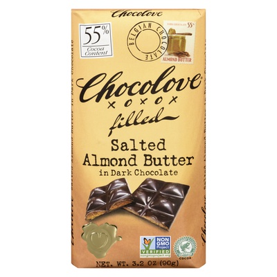 Chocolove - Salted Almond Butter in 55% Dark Chocolate