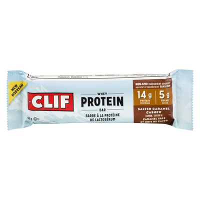 CLIF WHEY BAR SALT CARAMEL CASHEW