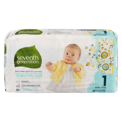 Seventh Generation - Chlorine Free Diapers - #1