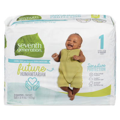 Seventh Generation - Size 1 Diapers
