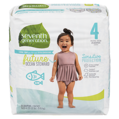 Seventh Generation - Size 4 Diapers