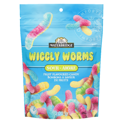 Waterbridge - Sour Wiggly Worms Candy