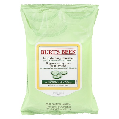 BURT'S FACIAL TOWLETTES CUCUMBER