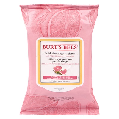 BURT'S FACIAL TOWLETTES GRAPEFRUIT
