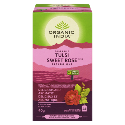 Organic India - Tulsi Sweet Rose Tea Bags
