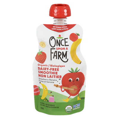 Once Upon a Farm - Organic Strawberry Banana Dairy Free Smoothie