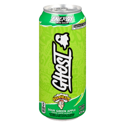 GHOST - Warheads Sour Green Apple Energy Drink
