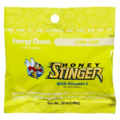 HONEY STINGER ORG ENERGY CHEWS LIME-ADE