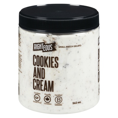 Righteous - Cookies and Cream Gelato