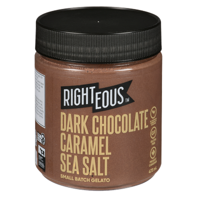 Righteous Gelato - Dark Chocolate Caramel Sea Salt