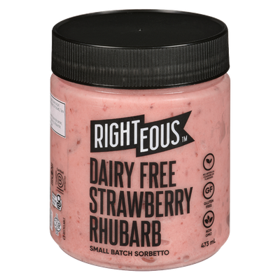 Righteous Sorbetto - Strawberry Rhubarb