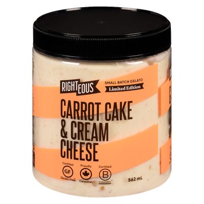 Righteous Gelato - Carrot Cake & Cream Cheese