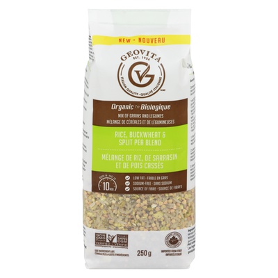 GEOVITA ORG BLEND RICE BCKWHT & SPLT PEA