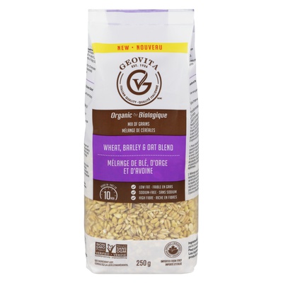 GEOVITA ORGANIC BLEND WHEAT BARLEY & OAT