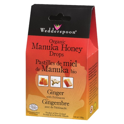 Wedderspoon - Organic Manuka Honey Drops with Echinacea