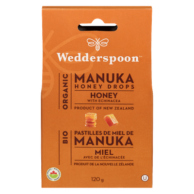 Wedderspoon - Organic Manuka Honey Drops with Echinacea