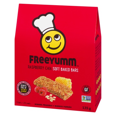 FREY YUMM RASPBERRY CHIA BARS