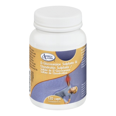 Omega Alpha - D-Glucosamine Sulphate & Chondroitin Sulphate Joint Support and Pain Relief