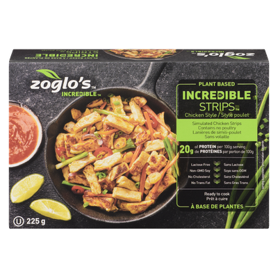 Zoglo's Incredible - Plant Based Chicken Style Strips