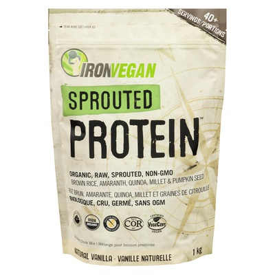 Iron Vegan - Organic Raw Sprouted Protein - Vanilla