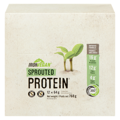 Iron Vegan - Sprouted Double Chocolate Brownie Protein Bar
