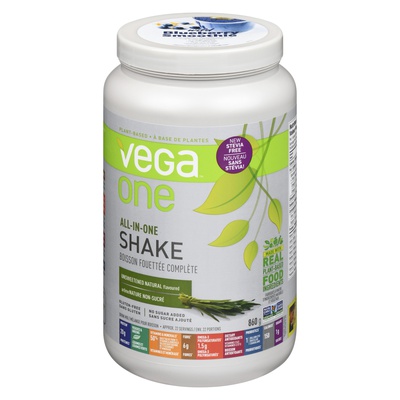Vega - Unflavoured All - In - One Stevia Free Powdered Drink Mix