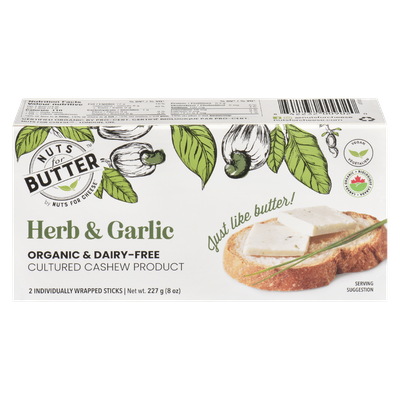 Nuts for Butter - Organic Herb & Garlic Cashew Product
