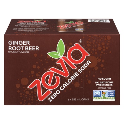 Zevia - Zero Calorie Ginger Root Beer