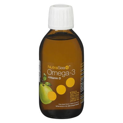 Nature's Way - Nutrasea Omega 3 Fish Oil + D Liquid Crisp Apple