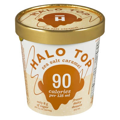HALO TOP SEA SALT CARAMEL ICE CREAM