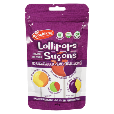 Koochikoo - No Sugar Added Organic Lolipops