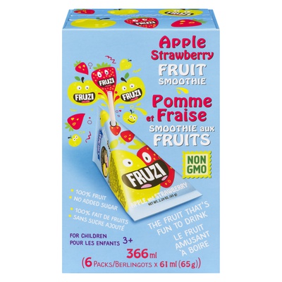FRUZI FRUIT SMOOTHIE APPLE STRAWBERRY