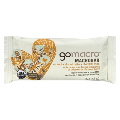 Gomacro - Macrobar - Everlasting Joy Coconut + Almond Butter + Chocolate Chips