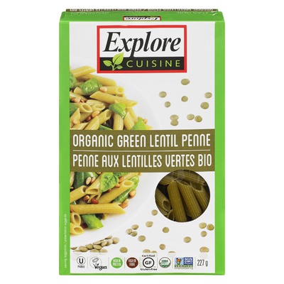 EXPLORE CUSINE ORGANC PENNE GREEN LENTIL