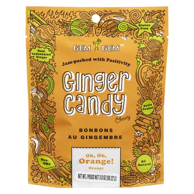 GEM GEM GINGER CANDY ORANGE