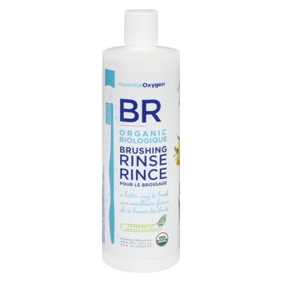 Essential Oxygen - Organic Brushing Rinse Toothpaste Mouthwash  Peppermint