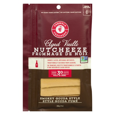 Parmela Creamery - Smokey Gouda Style Aged Nut Cheeze