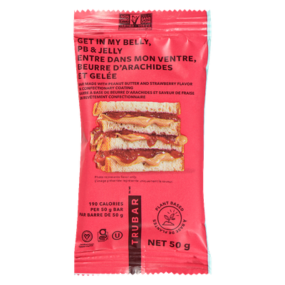 TRUBAR - Get In My Belly Vegan Protein Bar, Get In My Belly PB & Jelly,