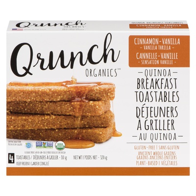 QRUNCH ORGANIC VEG PATTY-CNMN/VANILLA