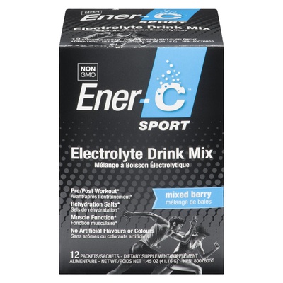 Ener-C - Electrolyte Sport Drink Mix Pre / Post Workout 12 Packets