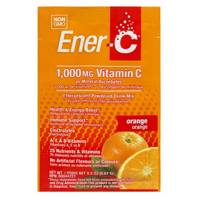 Ener-C - 1000mg Vitamin C- Orange Flavour Single Packet