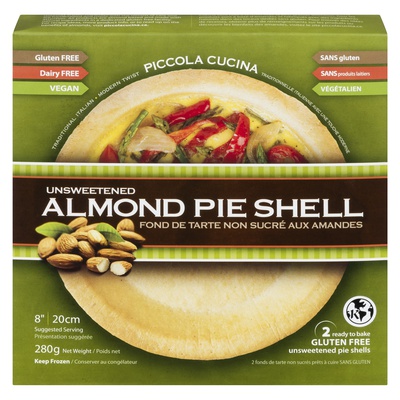 PICCOLA CUCINA ALMOND PIE SHELL UNSWEETN
