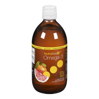 NutraSea - Omega 3 Liquid Grapefruit / Tangerine 1250mg DHA + EPA + Vitamin D