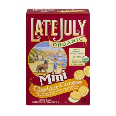 LATE JULY MINI CRACKERS CHEDDAR
