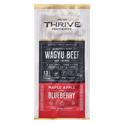 Ranch IV - Thrive Provisions Wagyu Beef Bar Maple Apple & Blueberry