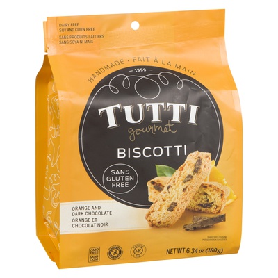 Tutti - Gluten Free Orange and Dark Chocolate Biscotti