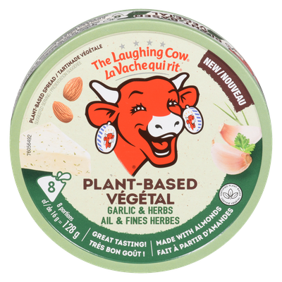 The Laughing Cow - Garlic & Herbs Plant Based Spread Made with Almonds
