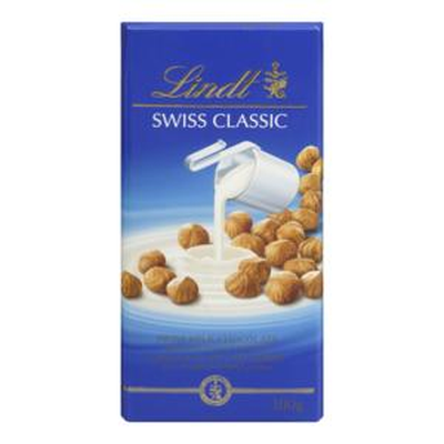 Lindt - Classic Milk Chocolate Bar with Hazelnuts
