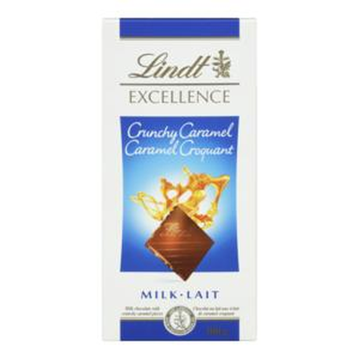 Lindt - Excellence Milk Chocolate Caramel Crunch Bar